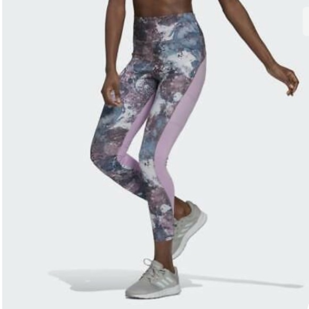 EUC ADIDAS Zoe Saldana 7/8 Performance Leggings - Womens size Small